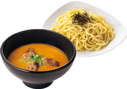 海老つけ麺炭火焼き鴨肉入り